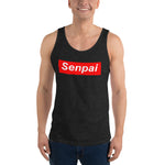 Senpai Red Box Unisex Tank Top - Geeks Pride