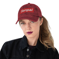 Senpai Red Box Vintage Cotton Twill Cap - Geeks Pride