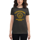 Firebending University Yellow Ink Women's short sleeve t-shirt - Geeks Pride