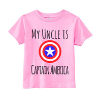 My Uncle Is Captain America Toddler Short Sleeve Tee T-shirt
