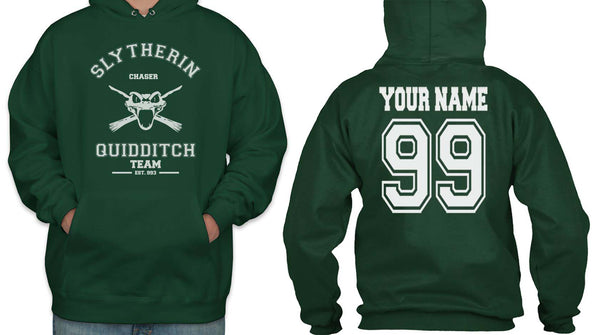 Customize - Old Slytherin Quidditch Team Chaser Pullover Hoodie