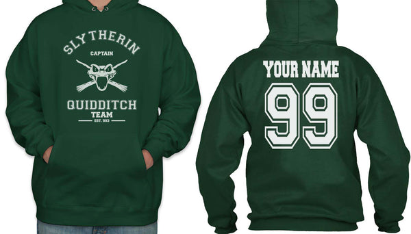 Customize - Old Slytherin Quidditch Team Captain Pullover Hoodie