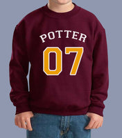 Potter 07 on front Youth / Kid Sweatshirt