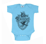 Ravenclaw Crest #2 Bw Infant Baby Rib Bodysuit Onesie