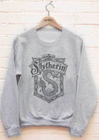 Slytherin Crest #2 Bw Unisex Crewneck Sweatshirt