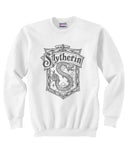 Slytherin Crest #2 Bw Unisex Crewneck Sweatshirt