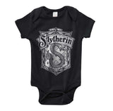 Slytherin Crest #2 Bw Baby Onesie