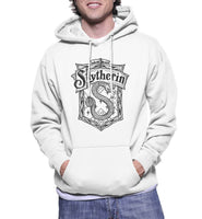 Slytherin Crest #2 Bw Pullover Hoodie