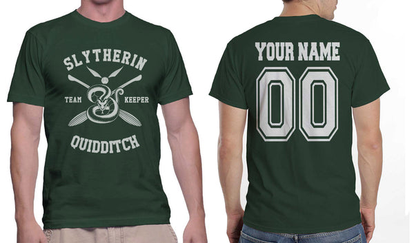 Customize - Slytherin Quidditch Team Keeper Men T-Shirt