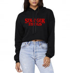 Stranger Things Red Crop Hoodie