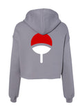 Uchiha Clan on back only Crop Hoodie