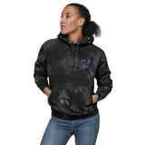 Electro Symbol Embroidered Unisex Champion tie-dye hoodie