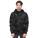 Electro Symbol Embroidered Unisex Champion tie-dye hoodie