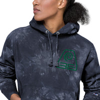 Earthbender Embroidered Unisex Champion tie-dye hoodie