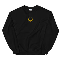 Crescent Moon Embroidered Unisex Sweatshirt