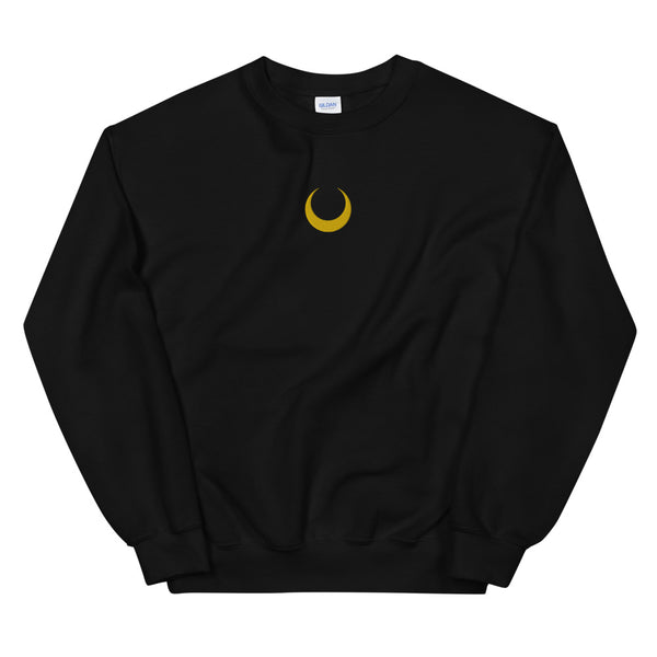 Crescent Moon Embroidered Unisex Sweatshirt