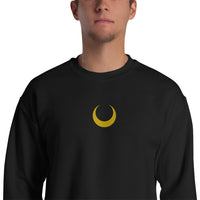 Crescent Moon Embroidered Unisex Sweatshirt