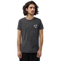 Electro Symbol Embroidered Denim T-Shirt