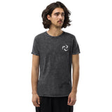Electro Symbol Embroidered Denim T-Shirt