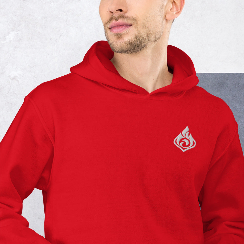 Pyro Symbol Embroidered Unisex Hoodie Geeks Pride