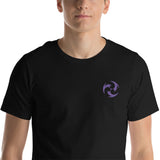 Electro Symbol Embroidered Short-Sleeve Unisex T-Shirt