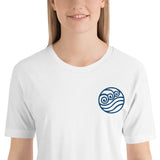 Waterbender Embroidered Short-Sleeve Unisex T-Shirt