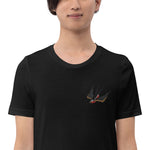 Sparrow Embroidered Short-Sleeve Unisex T-Shirt