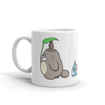 Totoro And Friends White glossy mug